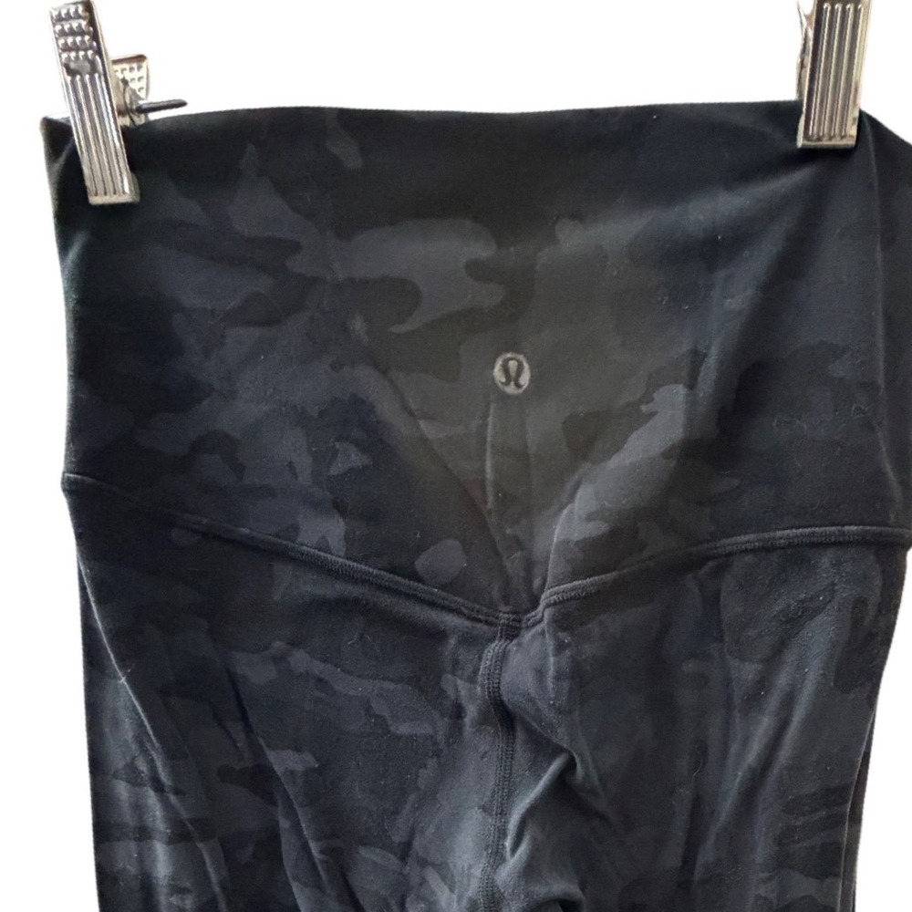 Lululemon Align Leggings Womens 6 Camo Black Good 28 Inseam High Rise Nulu Pant